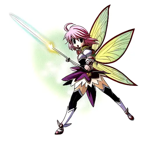 warrior fairy tattoo design idea