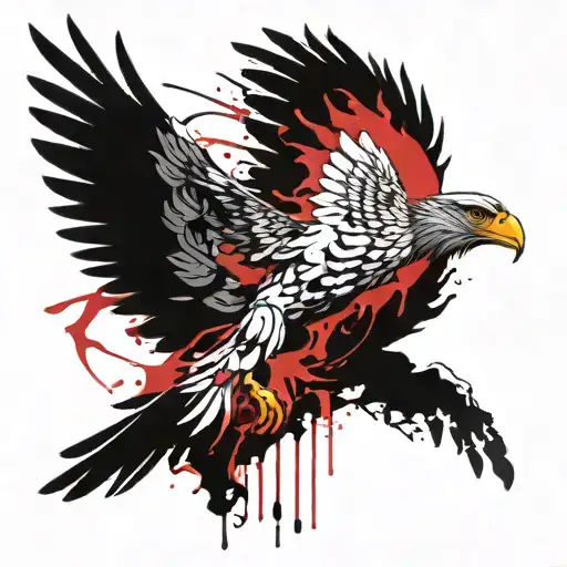 griffin soaring tattoo design idea