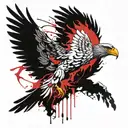 griffin soaring tattoo design idea