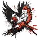 griffin soaring tattoo design idea