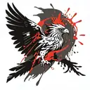 griffin soaring tattoo design idea