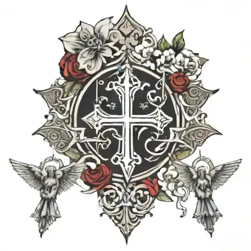 The Trinity using orthodox symbolism  tattoo design idea