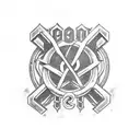 resident evil logo tattoo design idea