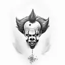 pennywise clown  tattoo design idea