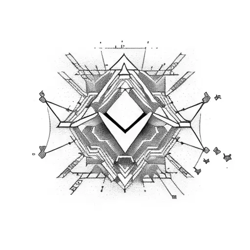 A bar graph showing exponential growth with a data scientist analyzing it tattoo design idea