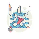 A bar graph showing exponential growth with a data scientist analyzing it tattoo design idea