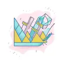 A bar graph showing exponential growth with a data scientist analyzing it tattoo design idea