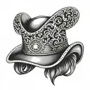 flash tattoos cowboy hat tattoo design idea