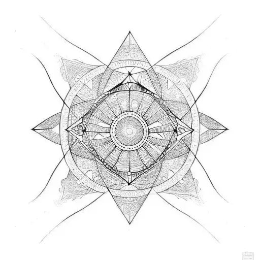 octagram  tattoo design idea