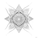 octagram  tattoo design idea