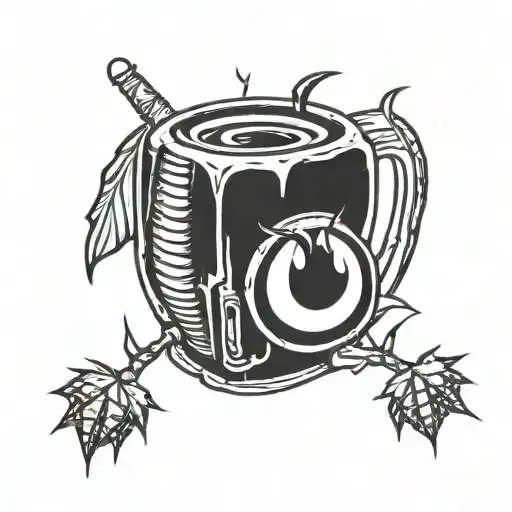 Conker bad fur Day Muse Nirvana Bullet tattoo design idea