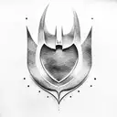 Batman symbol tattoo design idea