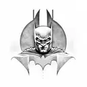 Batman symbol tattoo design idea
