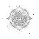 333 tattoo with stars tattoo design idea