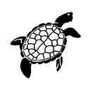Turtle shell tattoo design idea