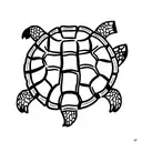 Turtle shell tattoo design idea
