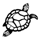 Turtle shell tattoo design idea