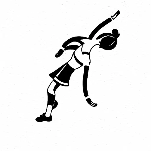 cheerleading tattoo design idea
