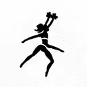 cheerleading tattoo design idea