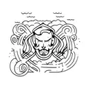 wine  tattoo design idea