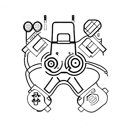 Game controller tattoo design idea