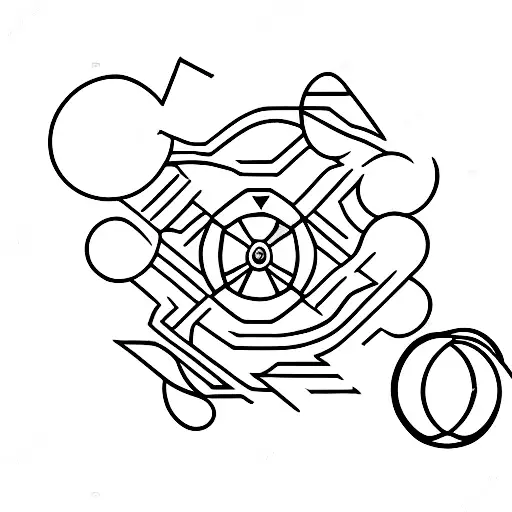 Minimalist Pokeball tattoo design idea