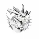 Spyro the dragon tattoo design idea