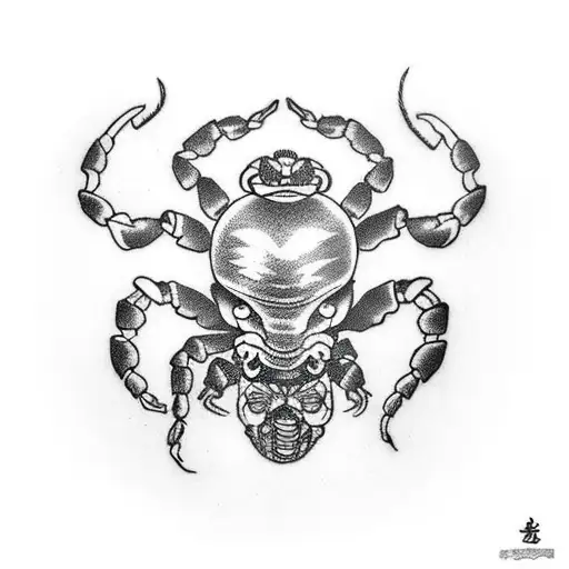 scorpion from mortal kombat 3 tattoo design idea