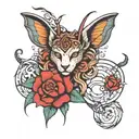 yess tess press tattoo design idea