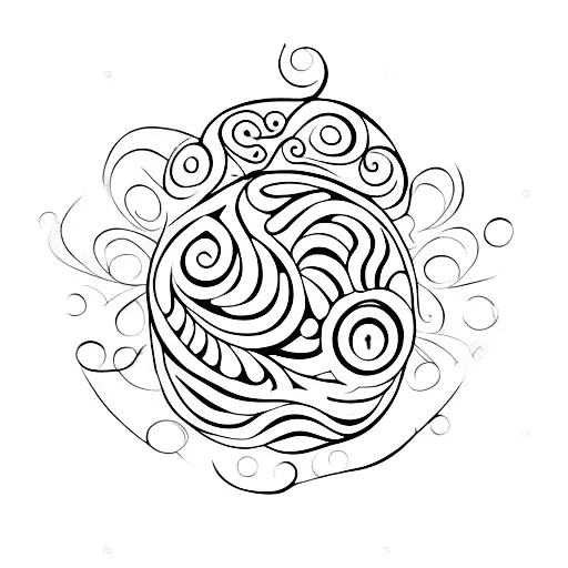 A small and minimalist tattoo of a delicate pearl nestled in a shell, representing the beauty and hidden treasures of love. tattoo design idea