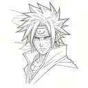 Sasuke Uchiha with Rinnegan tattoo design idea