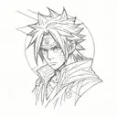 Sasuke Uchiha with Rinnegan tattoo design idea