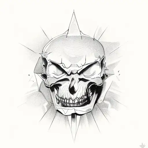 evil religion  tattoo design idea