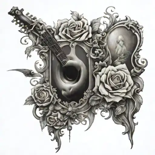 cover of the song "welcome and goodbye" by dream ivory tattoo design idea