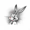 bugs bunny tattoo design idea