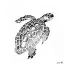 3 sea turtles  tattoo design idea