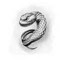 Snake with Thomas Shelby  tattoo design idea