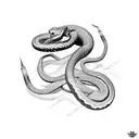 Snake with Thomas Shelby  tattoo design idea