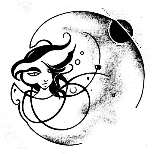 treasure planet with siren tattoo design idea