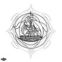 treasure planet with siren tattoo design idea