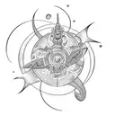 treasure planet with siren tattoo design idea