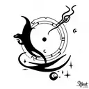 treasure planet with siren tattoo design idea