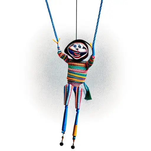 marionette puppet tattoo design idea