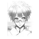 asuka de evangelion panel manga tattoo design idea