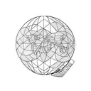 globe tattoo design idea