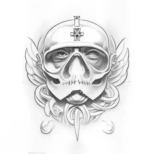 Saint Michael tattoo design idea