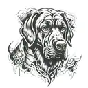 bloodhound  tattoo design idea