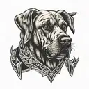 bloodhound  tattoo design idea