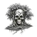 poison tree tattoo design idea