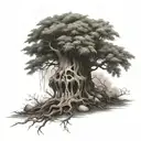 poison tree tattoo design idea